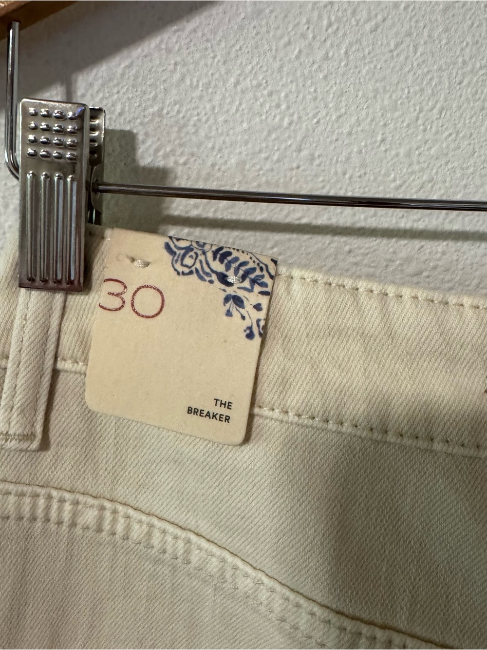 Anthropologie Pilcro The Breaker Relaxed Jeans Ivory Stretch Denim Barrel NWT-30 - Picture 9 of 14